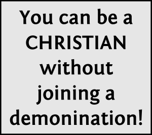 You can be just Christian!